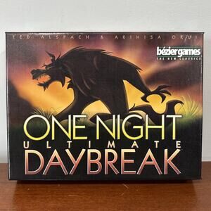 One Night Ultimate Werewolf Daybreak Card Game Bezier Games Complete 2017